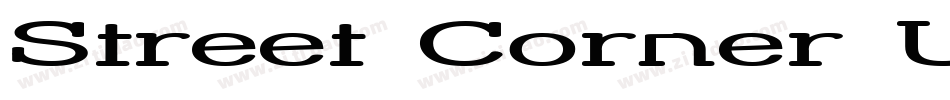 Street Corner Upper Extend字体转换
